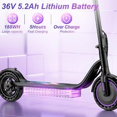 Sigravy B2 Electric Scooter 350W 19MPH APP Folding Lightweight Solid Tire Teens