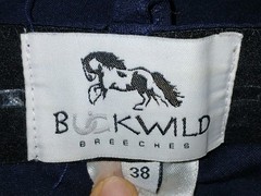 Buckwild Breeches Signature Womens Plus Riding Breech Blue Peacock Size 38 D112