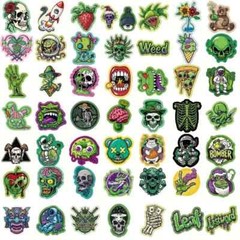 50 Pack of Cool Weed 420 Stickers for Laptop/Water Bottle/Phone Case