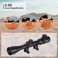 Rifle Scope 3-9×40 EG Red Green Illuminated 1.57″ Objective – Precision Accuracy
