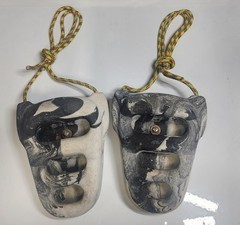 Metolius Rock Rings 3D Black And White Swirl Training Holds Set