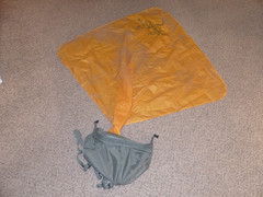 Arc’teryx Ion Rope Bag Lightweight Compact Climbing Tarp Bag Orange & Gray