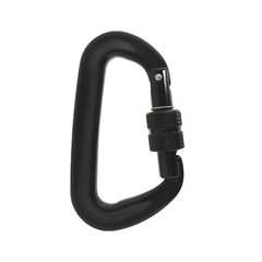 4 Pack 12 KN D-Shaped Locking Carabiners Clip Heavy Duty Aviation Aluminum