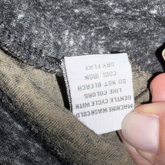 Habitat Shirt Womens Medium Charcoal Olive Two-Tone Long Sleeve Scoop Neck