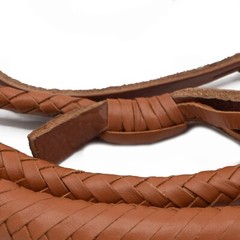 Bull Whip 04 feet long 16 strands Genuine Real Cow Leather Stock Whip Heavy Whip