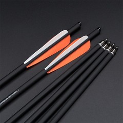 12PCS 20″ Crossbow Bolts Carbon Arrows ID7.6mm Archery Hunting Shooting Target
