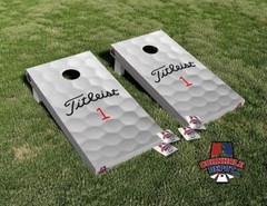 Golf Ball Cornhole Board Vinyl Wrap Skins Laminated Sticker Set Decal