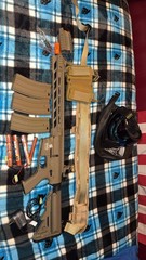Lancer Tactical LT-25 Gen 2 M4 AEG Airsoft Complete Loadout Bundle Mask Belt