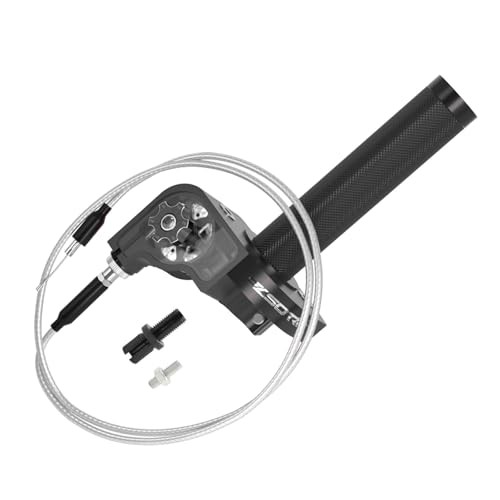 Throttle Grip Throttle Cable Motorcycle 22mm Universal CNC Aluminum Black