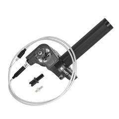 Throttle Grip Throttle Cable Motorcycle 22mm Universal CNC Aluminum Black