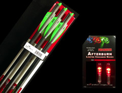 6 VICTORY ARROWS with 2 LIGHTED NOCKS FOR CROSSBOW 20″ HALF MOON – V6 SPORT