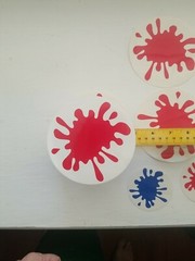 Paintball splat STICKERS Paintball lot of 5 stickers