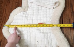 Fleeceworks fitted hunter pad sheepskin, white 15 15.5 16.5″ saddle $336