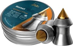 H&N Hornet Pointed Airgun Pellets, Brass Tip – .177 / .22 / .25 Caliber