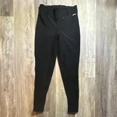 Kerrits Women’s Black Riding Breeches Full Seat Ribbed Cotton Blend, Size M