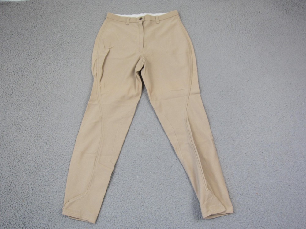 Devon Aire Pants Women 28L Beige Breeches Riding Jodhpurs Equestrian Made in USA