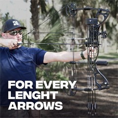 BALLISTA Bow 5-Arrow Quiver – Fit for Carbon, Wood, Aluminum, Fiberglass Arrows