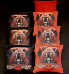 CANADA GRIZZLY BEAR ENDANGERED WILDLIFE 8 ACA Regulation Cornhole Bean Bags B257