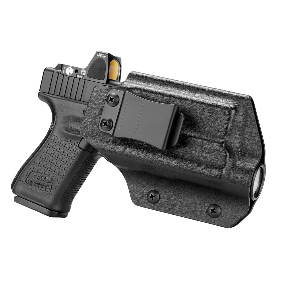 IWB Kydex Holster – Compatible ONLY with Glock 19 / 19X / 26/44 / 45 (Gen 3-5…