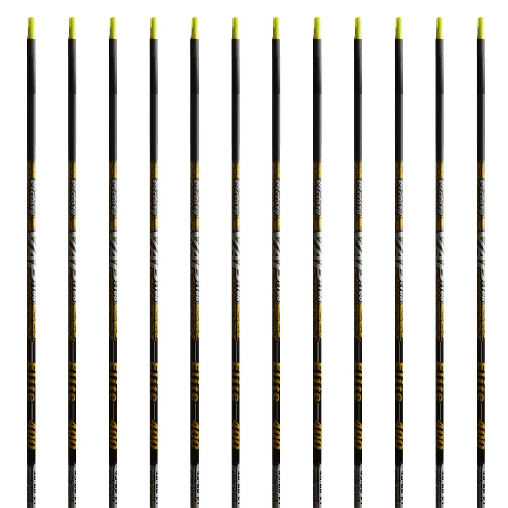 Victory Arrows VAP Elite 250 300 350 400 Spine 12 Pack Shafts Inserts Nocks