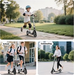 Scooters for Kids 8-12, Teens & Adults – Load 240 LBS, 8-Inch Wheels, Kick Scoot