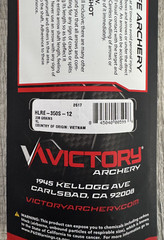 Victory Archery HLR Elite 350 12 Pack Arrow Shafts .001 HLRE-350S-12 New