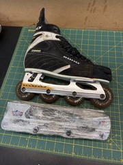 US Hockey Research A7 Chassis For 5.5-8 SR Boots + Hardware Inline Roller Hockey