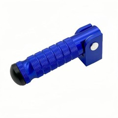 Universal 8mm Motorcycle Foot Pegs – Foldable Bike Pegs, 90 Degree Fixed Blue