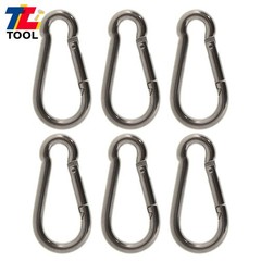 12 × Spring Snap Hook Carabiner Clips, Set Of 12 264 Lbs 304 Stainless Steel