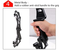 45/50lbs Direct Pull Bow Alloy Handle Mixed Carbon Arrow 5 Needle Aiming