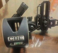 CBE Tactic Right Hand 1-Pin Fixed Compound Bow Sight Black/Green