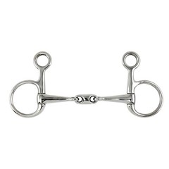 Horse 4 1/2″ Hanging Cheek Double Jointed Baucher Bit with Lozenge 35526A