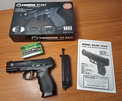 Palco Sports Taurus PT 24/7 Replica Spring Airsoft with Speed Loader Manual Box