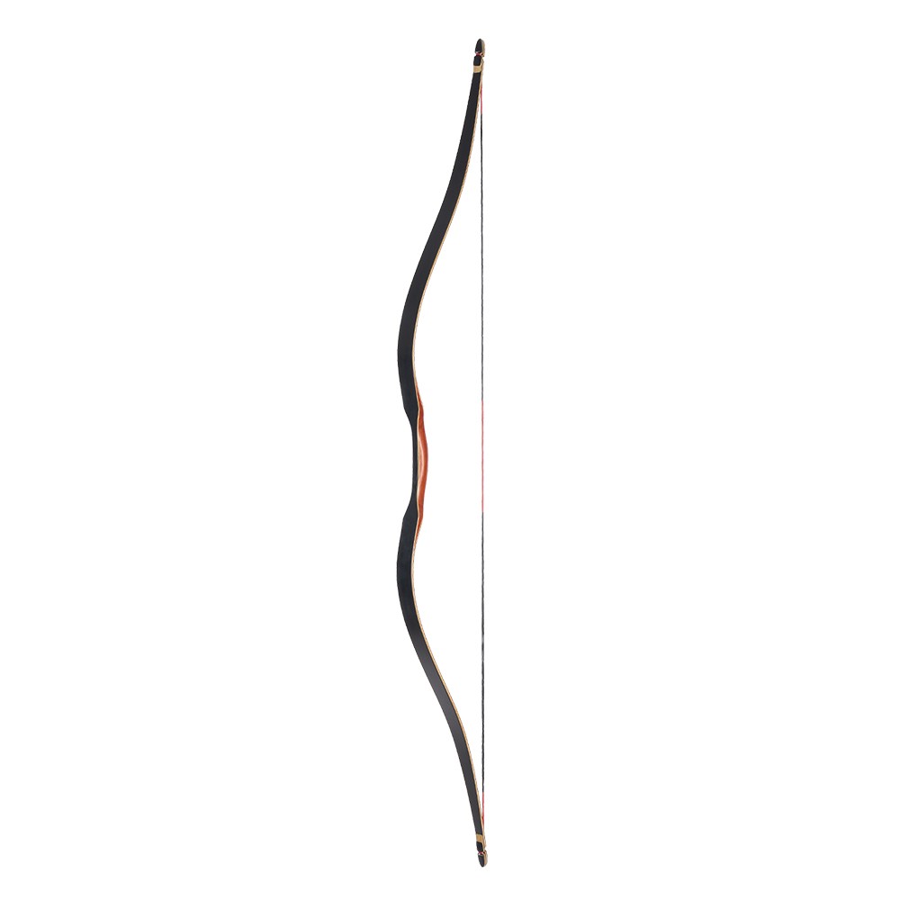 60″ Traditional Longbow Recurve Bow Wooden 30-50LBS for Outdoor Archery Hunting