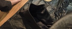 Black Leather Fringe Chaps Full Leg Great Condition