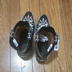 Dingo Women’s Primrose Western Boots Black Floral Embroidered Boho Cowgirl/7.5