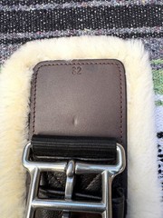 Total Saddle Fit -STRETCHTEC Western Cinch – 32” Brown/ Fleece Liner