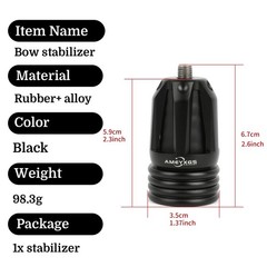 Bow Stabilizer Damper Silencer Compound Bow Absorber Archery Hunting Riser Shock
