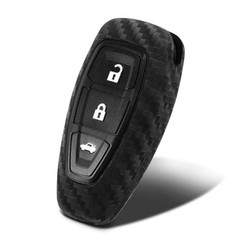 Key Fob Case Carbon Fiber Pattern Type-B 3 Button FDB Carbon Fiber Black (1 Pc)