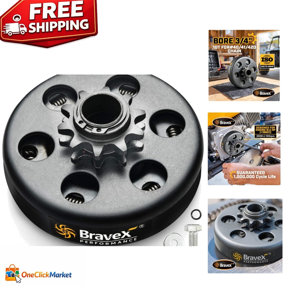 Upgrade Your Go Kart with a 10T 3/4″ Bore Centrifugal Clutch – 6.5HP Compatible