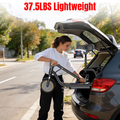 Electric Scooter with Seat Adults 350W 19MPH 15 Mile Range 8.5″ Tires