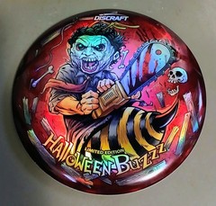 🎃 LEATHER FACE 🎃 Discraft Halloween BuZzz 🎃 FULL FOIL Glo 175_176 🎃 New 9/10