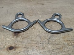 Two CMC FC90 Rescue Figure 8 Descender Rappelling Rappel Hardware NFPA Chrome