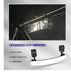 16.5″ UTV Rear View Center Mirror, UTV Race Mirror with Clamps