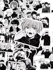 50pcs Black White Jujutsu Kaisen Anime Stickers Free shipping with tracking