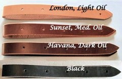 1 1/2″ x 6-foot BLACK Latigo, Full Grain USA Veg Tan Leather Western Cinch Strap