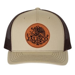 Jalisco Mexico Eagle Leather Patch Hat Trucker Hat Baseball Cap Mexican Hat