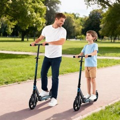 VEVOR Kick Scooter for Kids, Teens & Adults, 2-Wheel Adjustable Height Foldin…