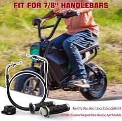 1PZ 7/8″ Universal Throttle Twist Grip Set with Throttle Cable for 50cc 80cc …