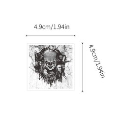 200 PCS Horror Black Stickers and Decals,Horror Movie Sticker for Water Bottl…